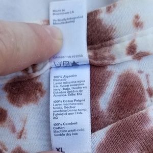 American Apparel Tops - Tie dye t-shirt with Auntie Mame quote American Apparel Tops - Tie dye t-shirt with Auntie Mame quote